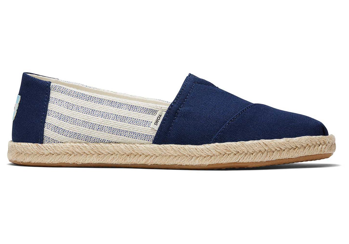 Toms Espadryle Damskie Granatowe - Alpargata Rope - 65IOPYGEN